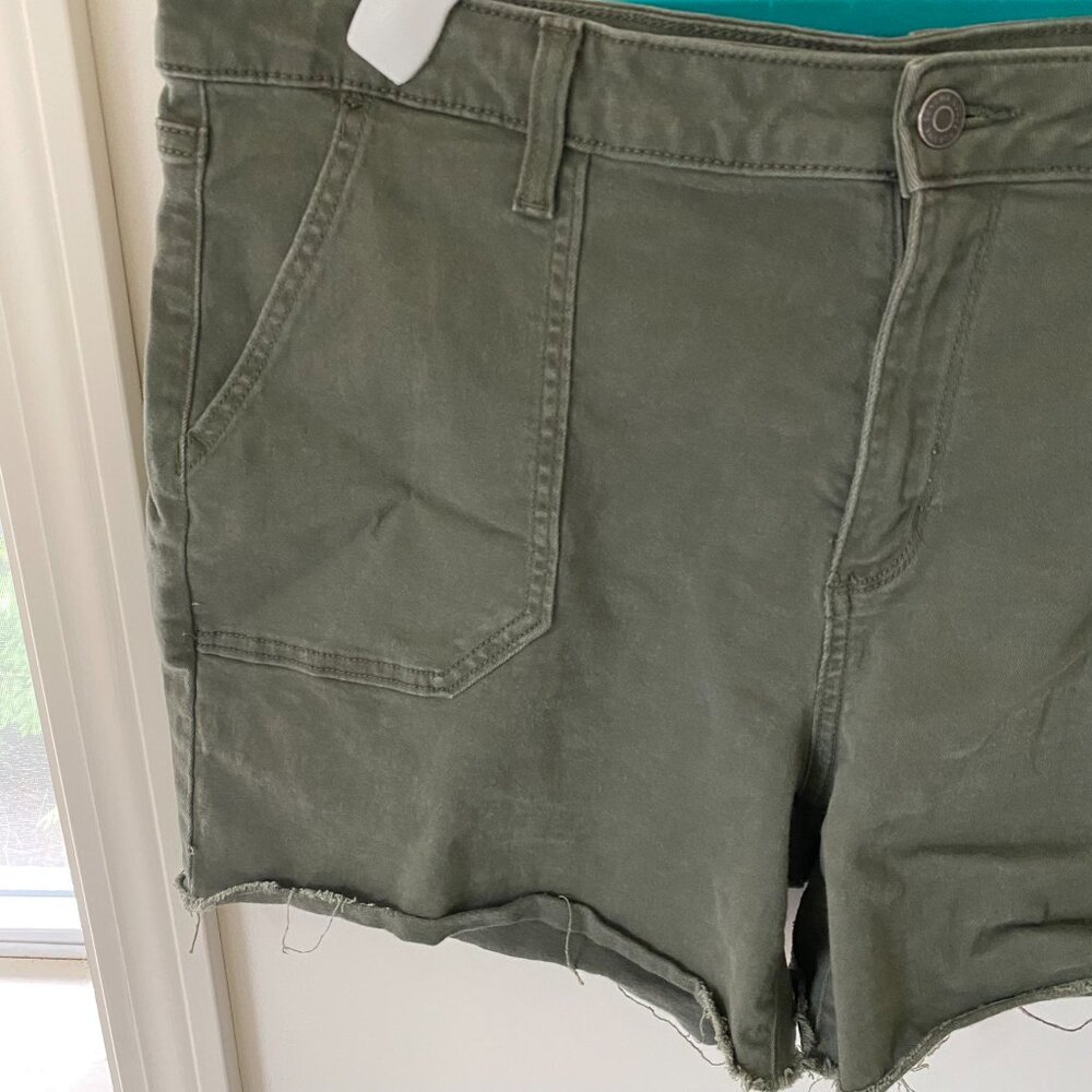 Olive Green Sonoma Cut Off Shorts - Picture 3 of 14